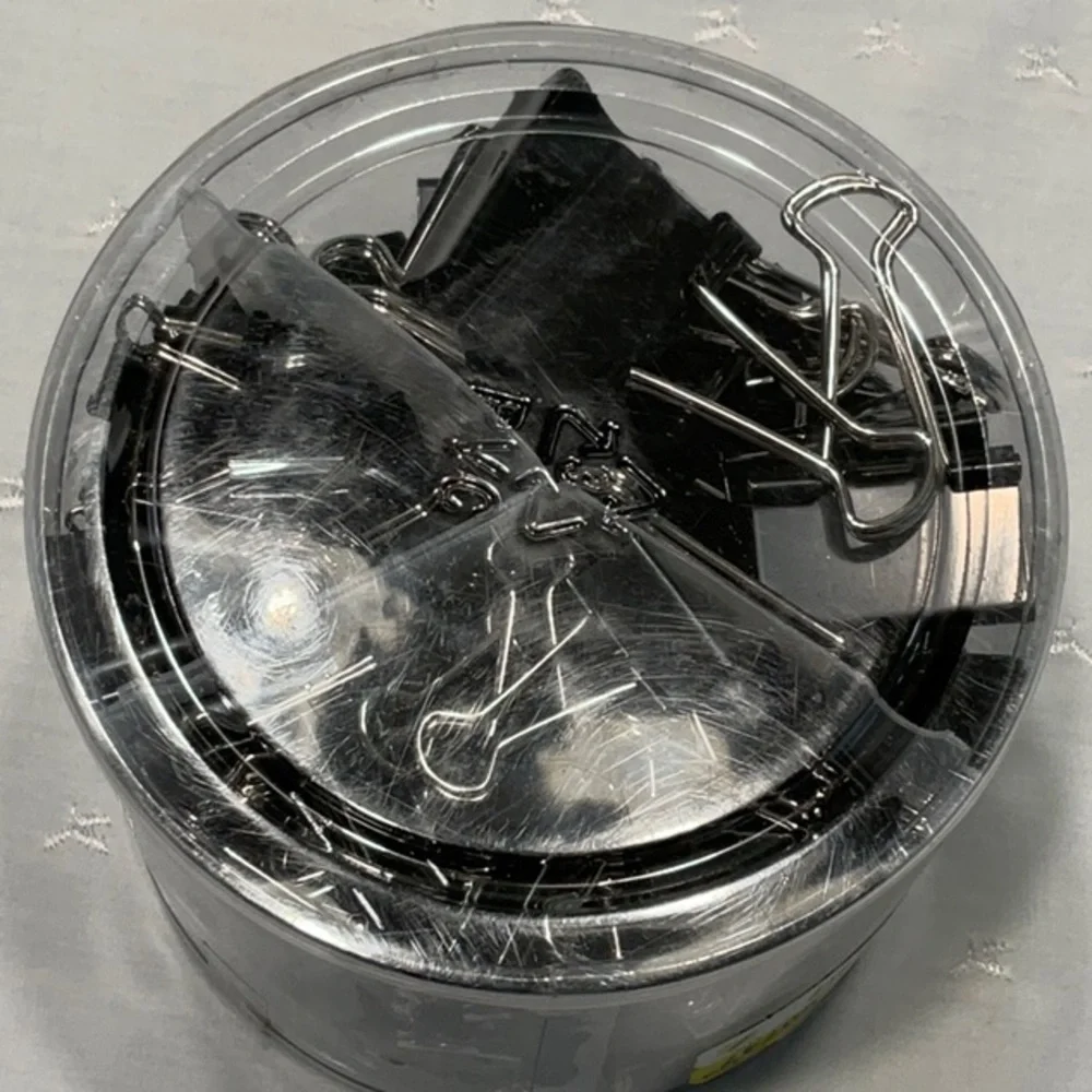 Assorted Sizes Binder Clips 200 Count Black from Officemate NIP
